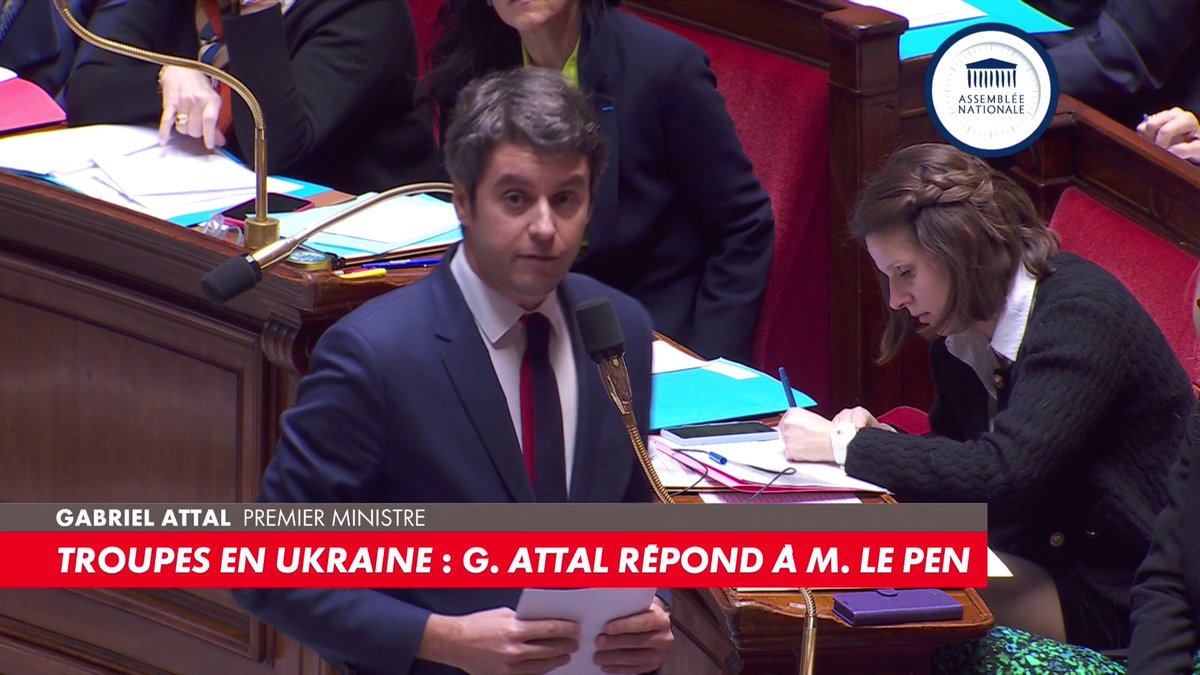 «Si vous aviez été élue en 2022, on serait en train de fournir des armes à la Russie pour écraser les Ukrainiens !» : la réponse choc de Gabriel Attal à Marine Le Pen sur la question de l’Ukraine, dans #180MinutesInfo