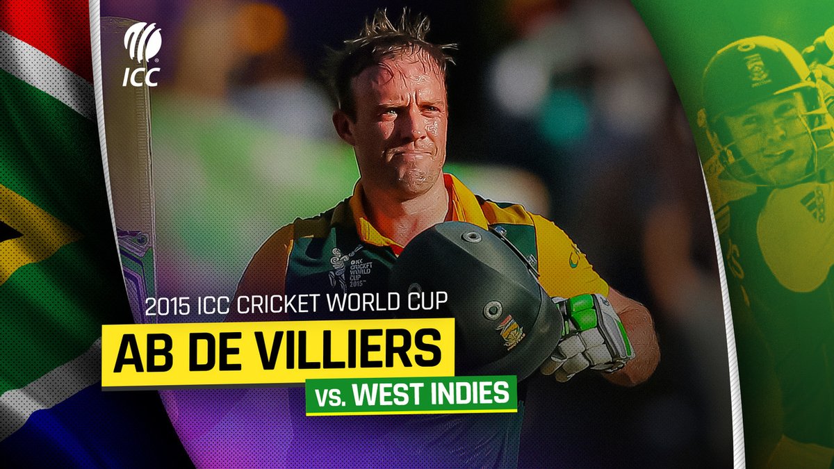 It's nine years since AB de Villiers smashed 162* off just 66 balls against West Indies at the World Cup 🤯 (📹 via ICC)