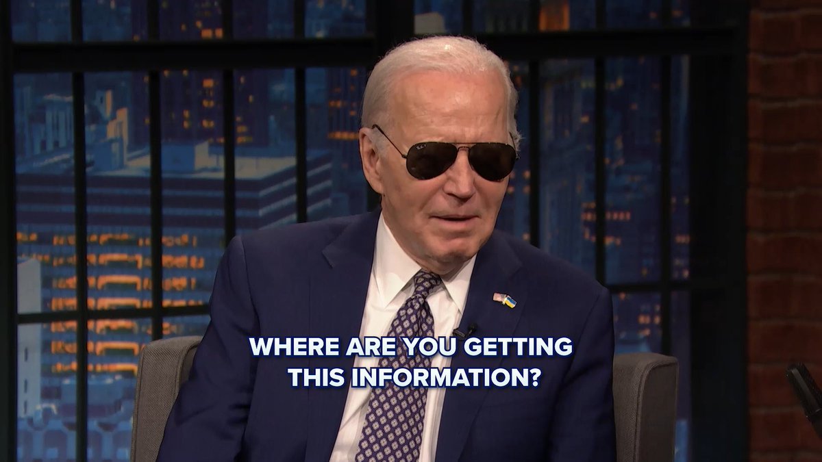 Joe Biden was asked about the right-wing conspiracy theory that he’s in cahoots with Taylor Swift during his appearance on Seth Meyers.