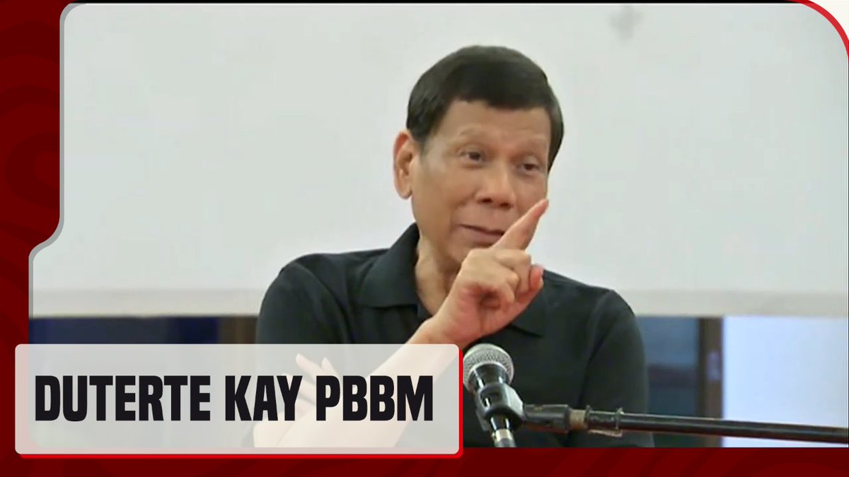 Nilinaw ni dating pangulong Rodrigo Duterte ang nauna niyang pahayag na "drug addict" si Pres. Bongbong Marcos. "Kung sabihin mong addict, wala akong sinabi na ganoon. Patayin ako ni Marcos niyan. Maawa ka naman sa'kin, matanda na ako." #News5