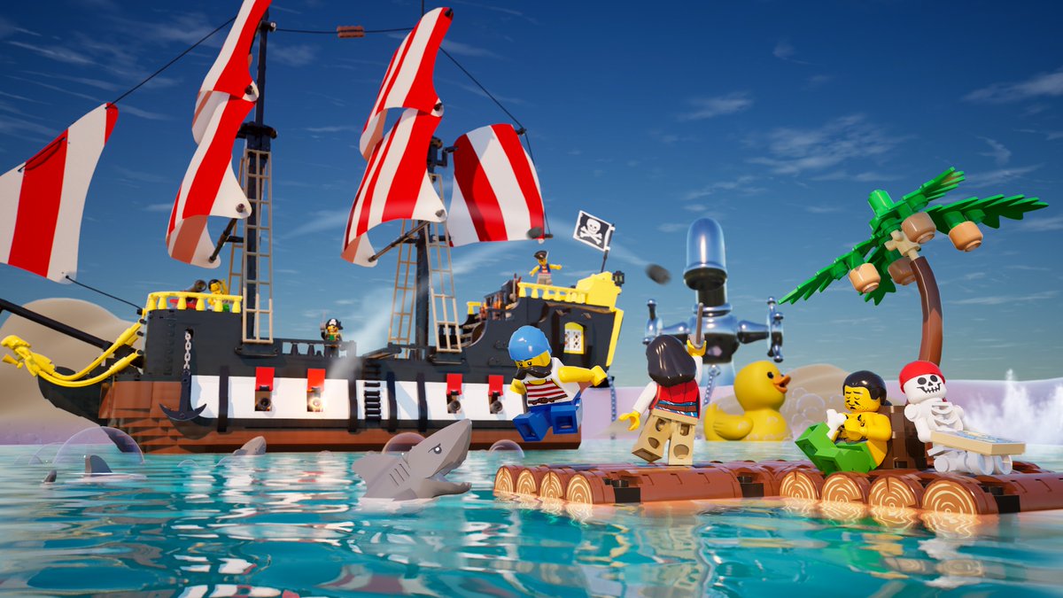 Prepare to set sail on the treacherous waters of… Blackbeard’s Bathtub? Plunge into LEGO Raft Survival, a new UEFN experience from @LEGO_group! 🏝️: 2975-0725-2749