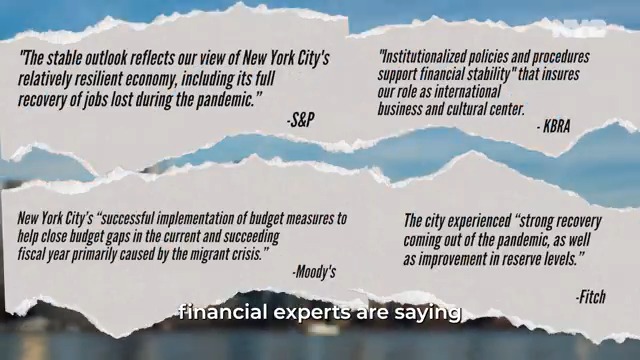 New York City's word is its BOND. Don't just take our word for it — the top independent financial institutions in the world say we're back and better than ever thanks to smart fiscal management. Read more: