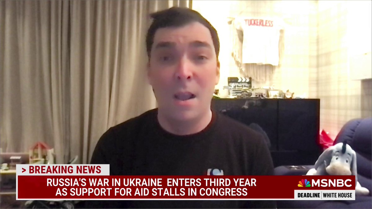 “In Ukraine our best men and women at the moment are dying to defend our democracy, and a bunch of greedy, narcissistic, hypocritical politicians in the U.S. are doing everything to kill off your democracy…” Igor Novikov w/ Nicolle Wallace