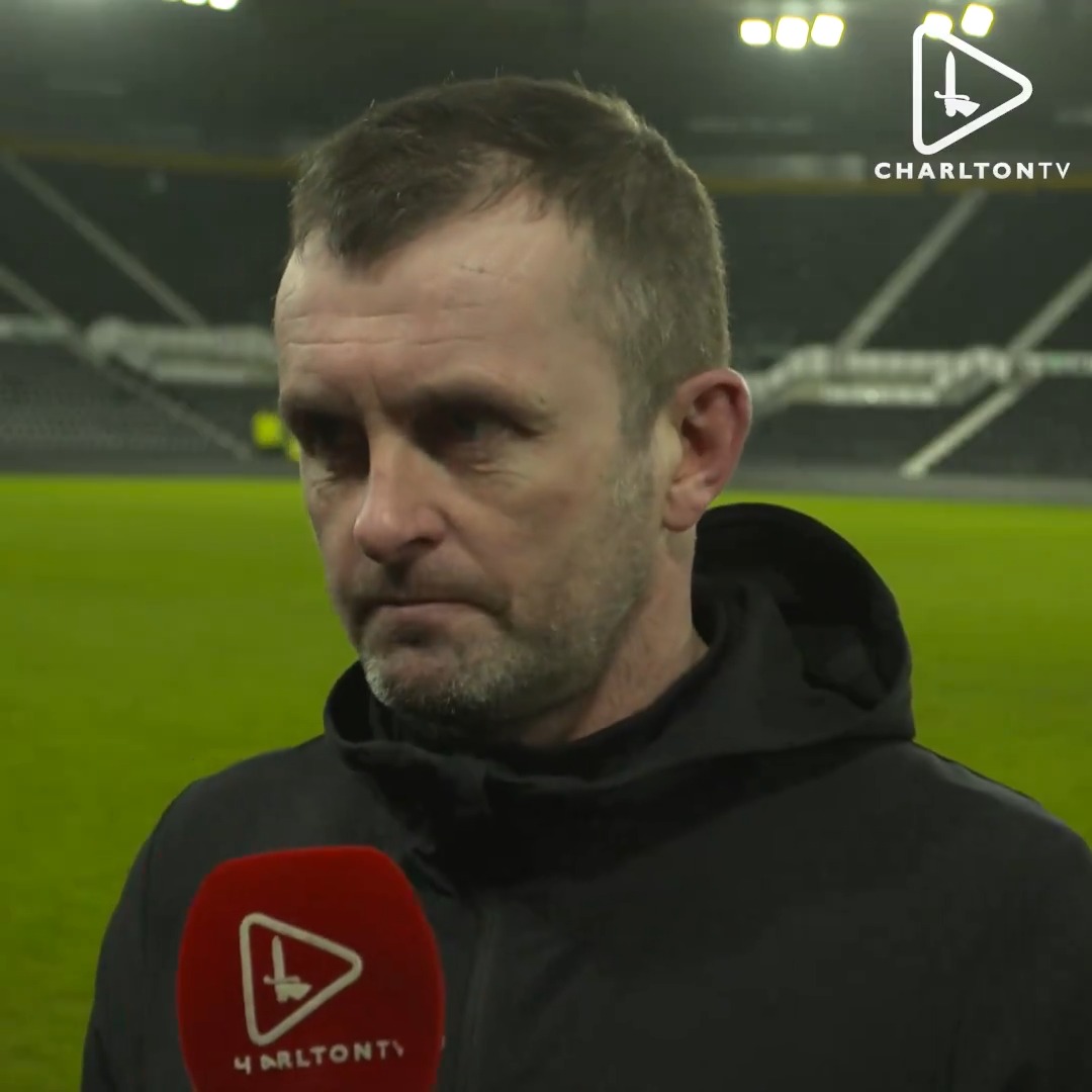 'I'm as big a Charlton fan as anyone now!' 🗣️ Nathan Jones speaks to CharltonTV following our 2-1 win at Derby 🙌 #cafc