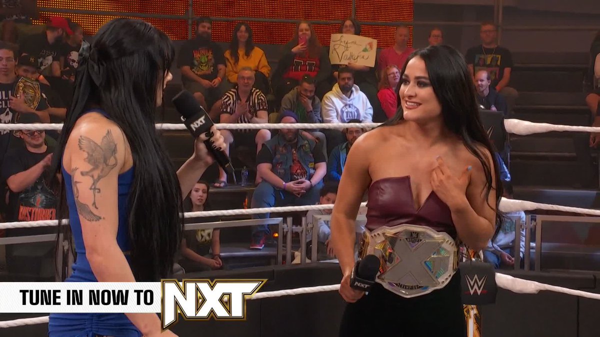 Now that’s a surprise! LYRA VALKYRIA and Tater will be taking on The Kabuki Warriors for the WWE Women’s Tag Titles NEXT WEEK at #NXTRoadblock! #WWENXT