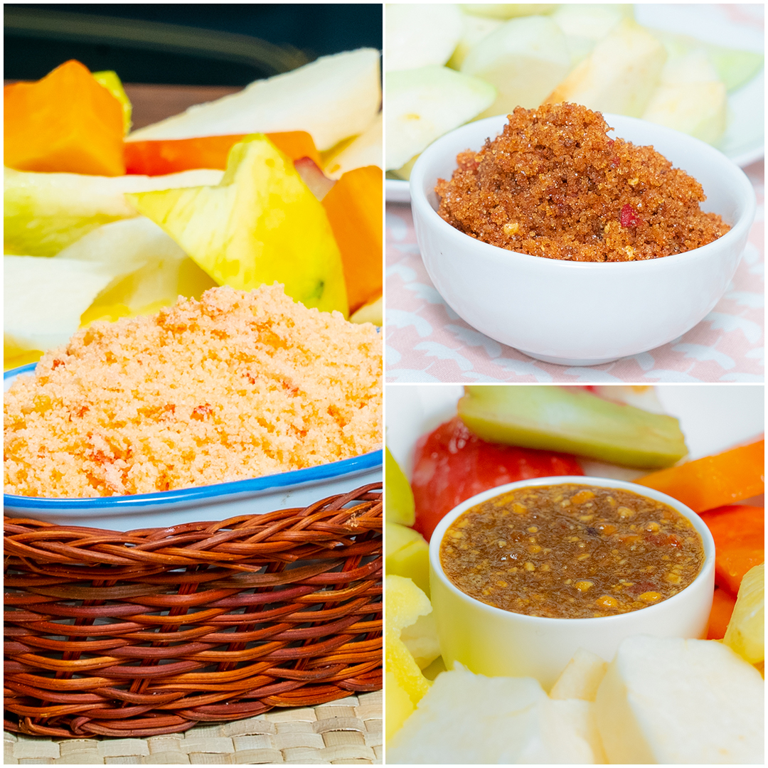 Kalo makan RUJAK, lebih suka pake sambel yang mana nih? Dan paling suka buah apa?