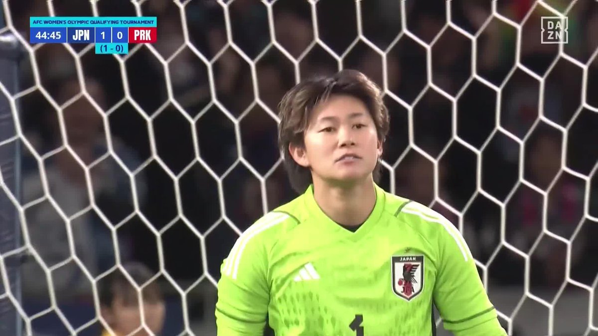 ／ 山下杏也加 ライン上のスーパーセーブ🤯 ＼ ミリ単位、まさに瀬戸際 守護神が絶体絶命のピンチを救った😭 ⚽AFC女子サッカー パリ五輪最終予選 🆚日本×北朝鮮 📺#DAZN ライブ配信中