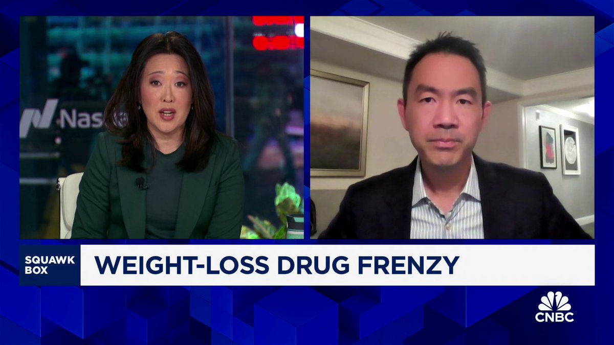 "Investors called it an arms race for new therapies for obesity in what could be a $100B total addressable market around the world in an epidemic," says Jefferies' Michael Yee on Ozempic. "There are going to be different therapies for different types of people."