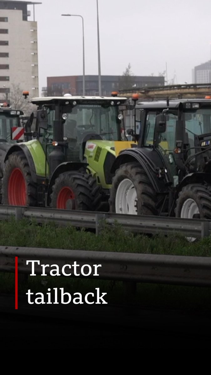 A main road into Cardiff has become a tractor park as farmers protest outside the Senedd The A4232 is being used as a holding area for vehicles as farmers walk to the demonstration Read more: