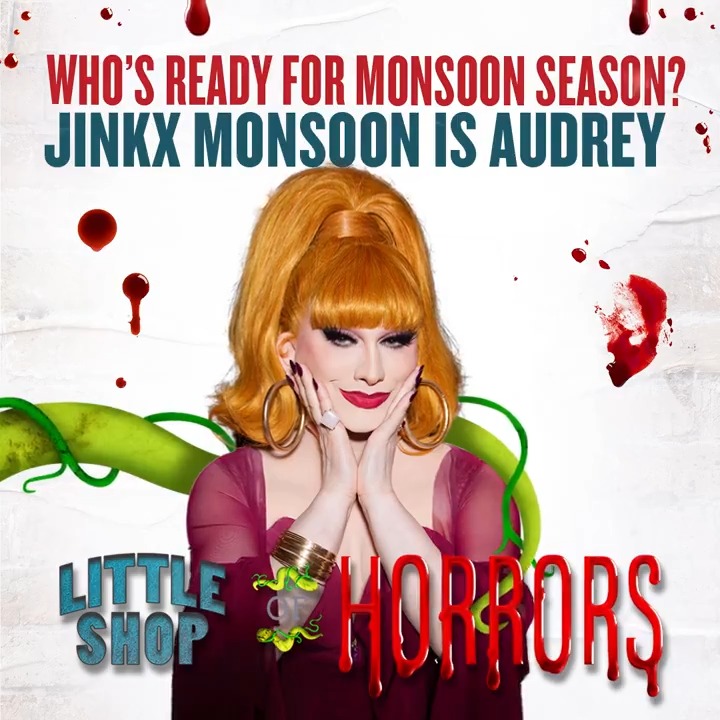 Start your engines, Jinkx Monsoon is Judy Garland is going Somewhere that’s Green from April 2! #LittleShopNYC