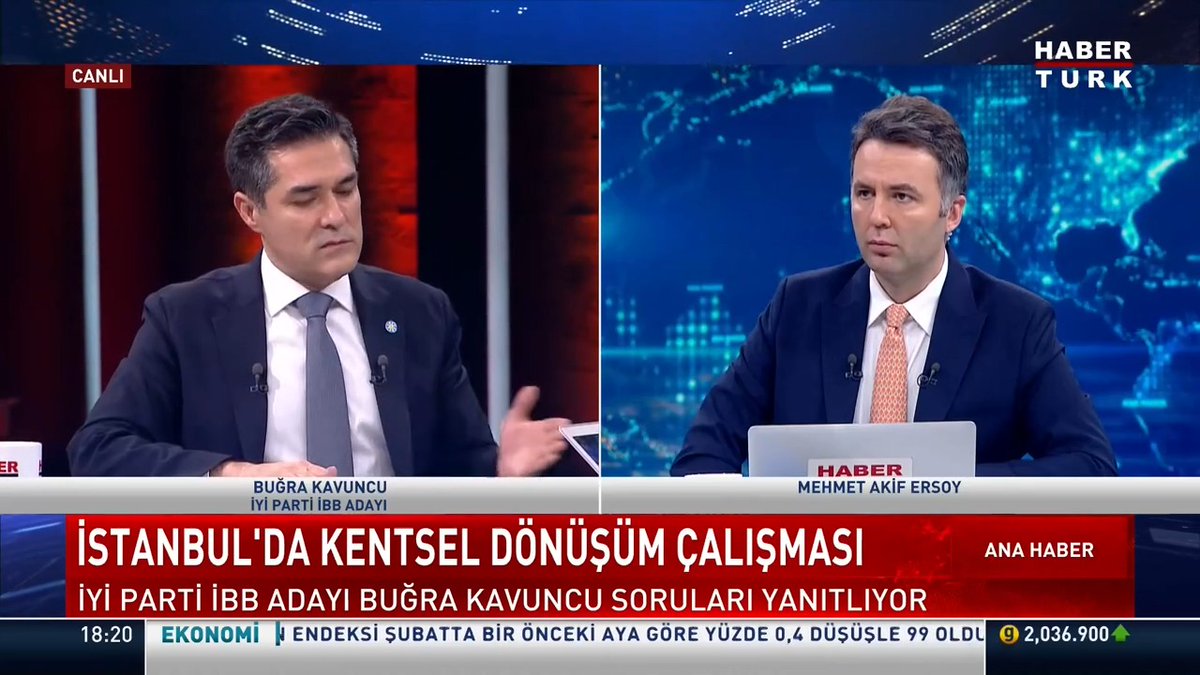 İstanbul'da kentsel dönüşüm çalışması... Kentsel dönüşüm nasıl yapılacak, dönüşüm için konut sahiplerine nasıl finansman bulunacak? #AnaHaber'de Mehmet Akif ERSOY sordu; İYİ Parti İBB Adayı Buğra Kavuncu yanıtladı.
