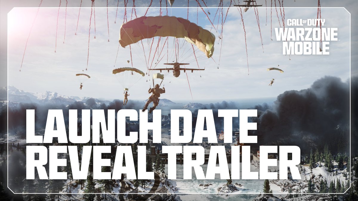 Breaking: Call of Duty: Warzone Mobile launches worldwide March 21 Warzone Mobile will feature: — Verdansk — Rebirth Island — Multiplayer with Shipment, Shoot House &amp; Scrapyard — Full cross-progression with console/PC MW3 &amp; Warzone Available on iOS and Android.