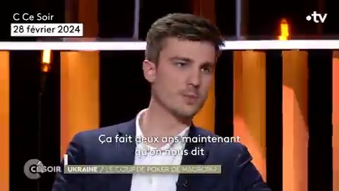"J'ai 27 ans et je le dis clairement : je ne veux pas aller au front. Je ne veux pas faire partie d'une génération sacrifiée" Léon Deffontaines La suite avec Nathalie Loiseau pierre haski Marie Mendras Nicolas Quénel et J. De Gliniasty ⏰À 22h50 @Francetv ➡️