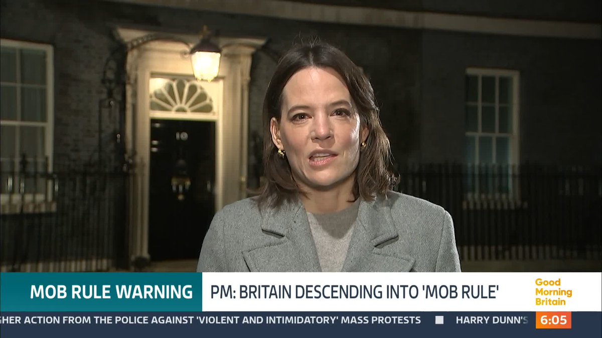 Rishi Sunak has warned that the UK is descending into 'mob rule' and demanded the police take urgent action or risk losing public confidence. The Prime Minister demanded a crackdown on protests as he pledged to do 'whatever it requires to protect our democracy'.