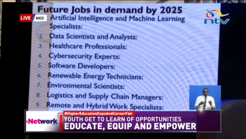 Artificial Intelligence and machine learning, data scientists and analysts top list of future jobs in demand by 2025. Branji #HigherEducationExpoAndCareerFair