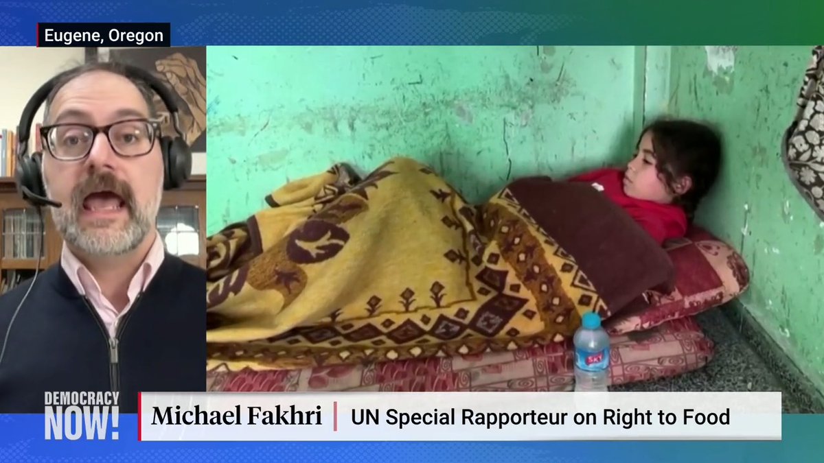 “Every single person in Gaza is hungry right now,” says Michael Fakhri, the United Nations special rapporteur on the right to food. “We’ve never seen an entire population, 2.2 million people, made to go hungry this quickly and this completely."