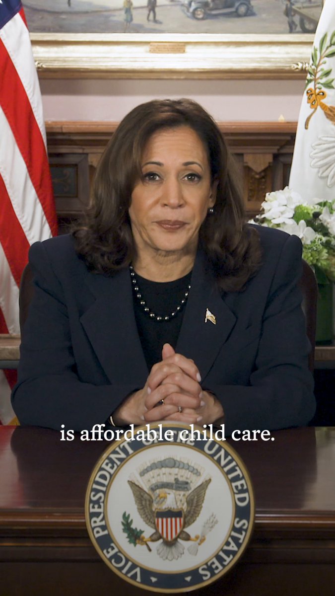 Today, I am proud to announce that President Biden and I are lowering the cost of child care for more than 100,000 working families who receive federal child care assistance. This is another step towards ensuring that every family can access affordable, high-quality child care.