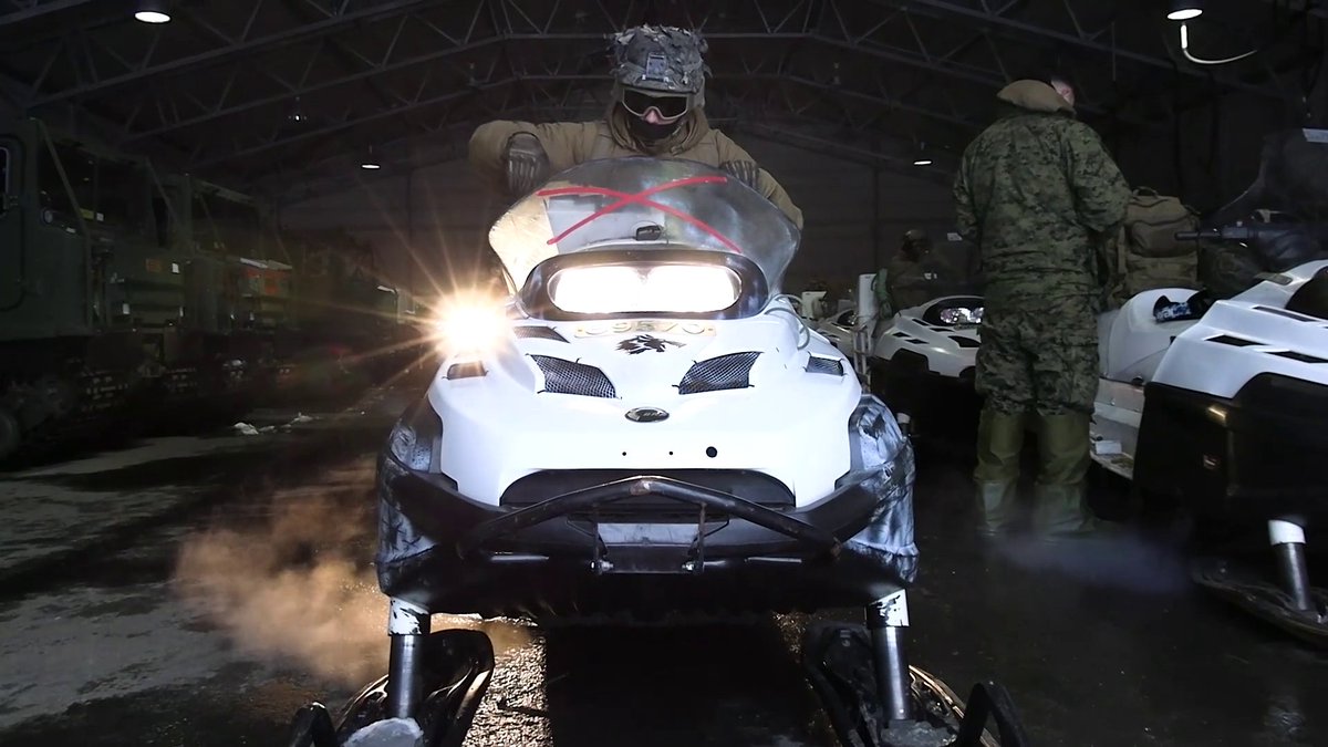 U.S. Marines from 2d ANGLICO, II MEF Info Group, brave the Arctic chill in Norway as they undergo a snowmobile course led by Norwegian instructors. Getting ready for NATO exercise Nordic Response 24, enhancing capabilities in high-intensity arctic warfare. ❄️