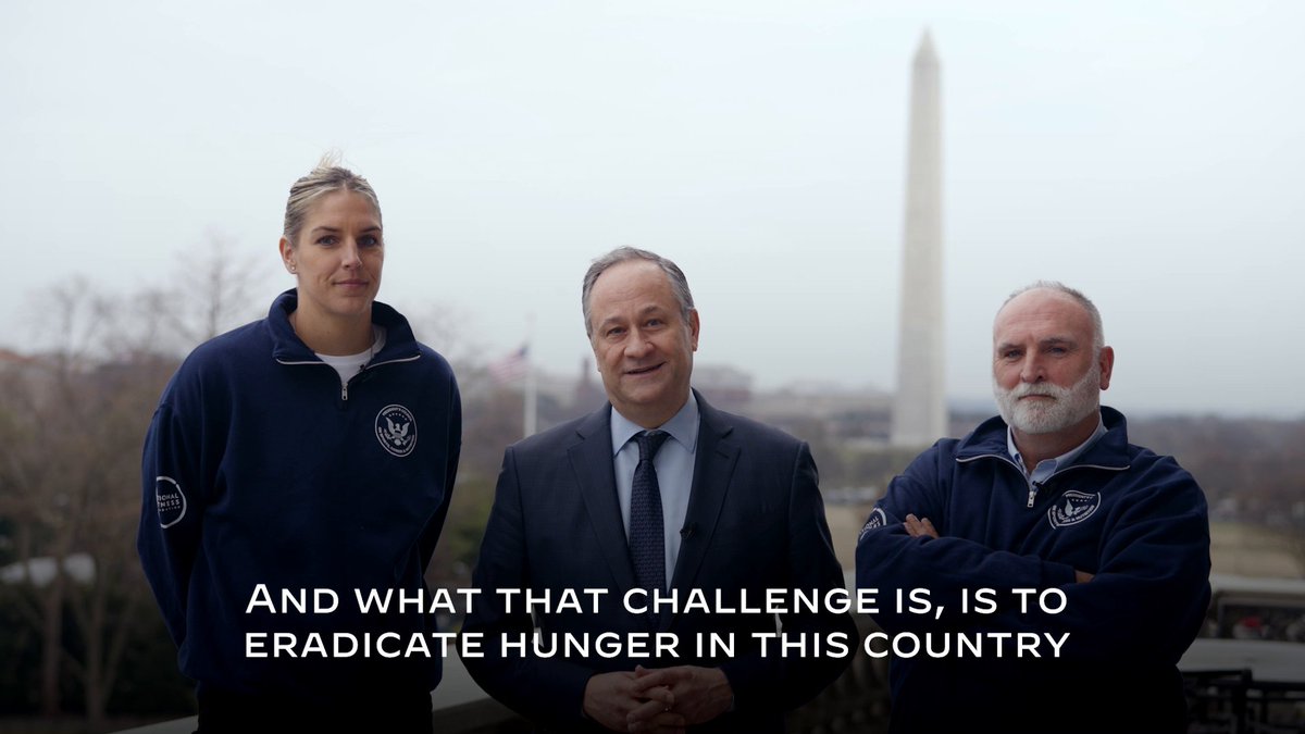 This week, @SecondGentleman was joined by chef José Andrés and basketball player Elena Delle Donne as he announced nearly $1.7 billion in new commitments to end hunger and build healthy communities for all Americans.