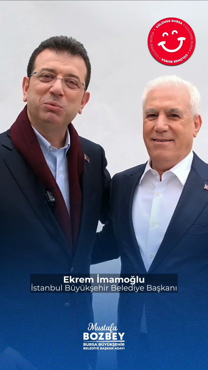 Hep birlikte çalışacağız, tüm Türkiye gülümseyecek! Güzel mesajları ve destekleri için yol arkadaşlarıma teşekkür ediyorum. #GülümseBursa #Bursada5Gzamanı