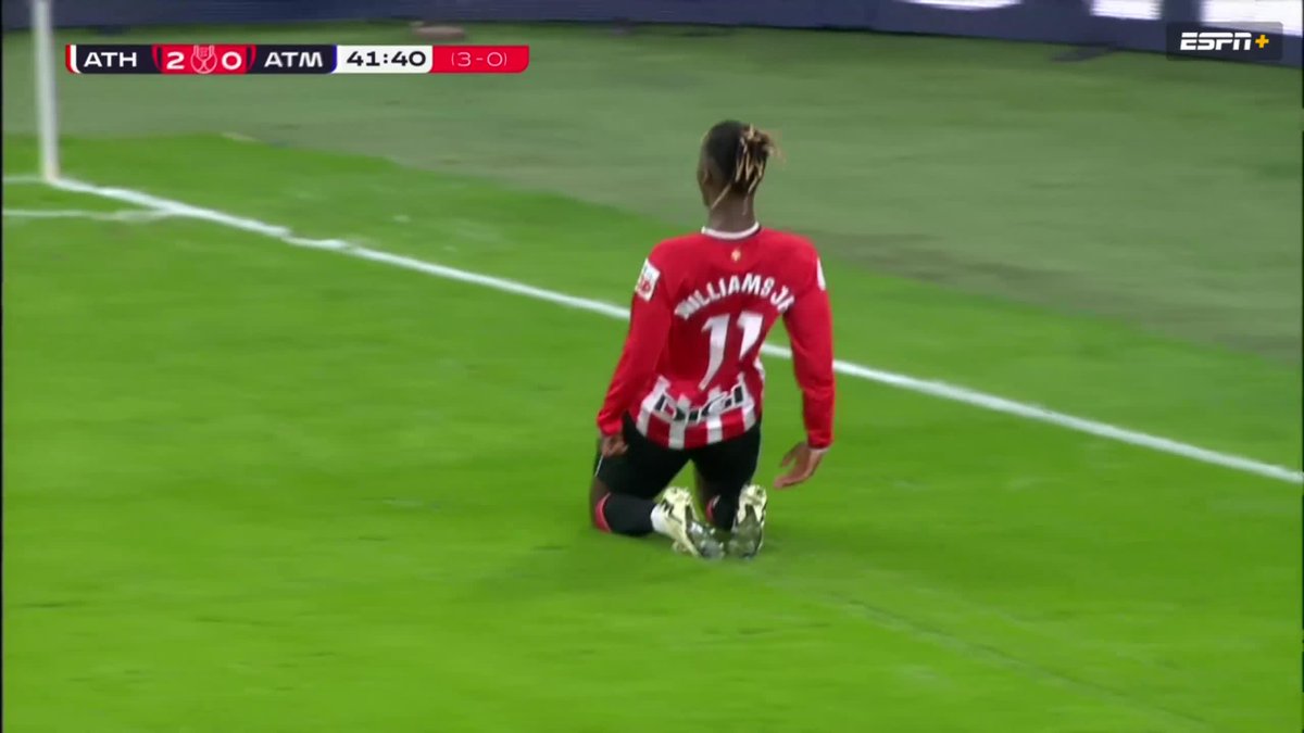 INAKI WILLIAMS ASSISTS HIS BROTHER NICO WILLIAMS TO MAKE IT 2-0 FOR ATHLETIC CLUB 🔥 THEY'VE BOTH ASSISTED EACH OTHER AGAINST ATLETICO 😳 COPA DEL REY FINAL LOADING ⏳