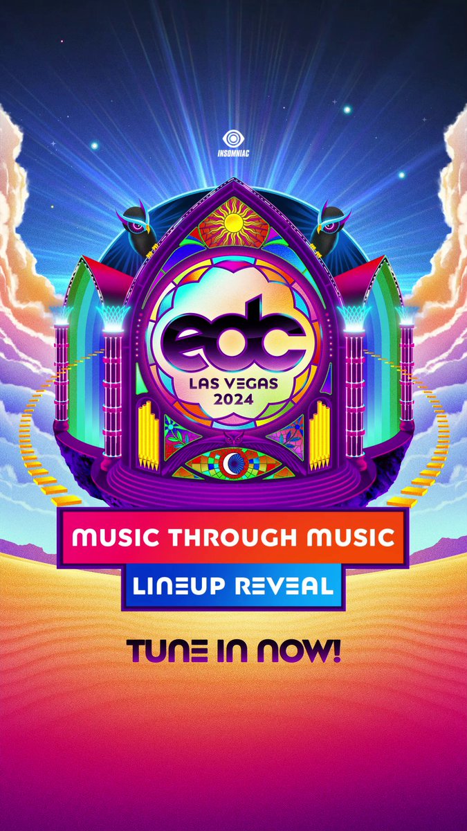Music Through Music is officially LIVE via !📣🥳 Turn the volume UP &amp; get ready to experience the full #EDCLV2024 lineup via @insomniacradio &amp; your host, @pasqualerotella.🎤 Be sure to use the hashtag #EDCLV2024 and tag us- you might receive a surprise!🎁