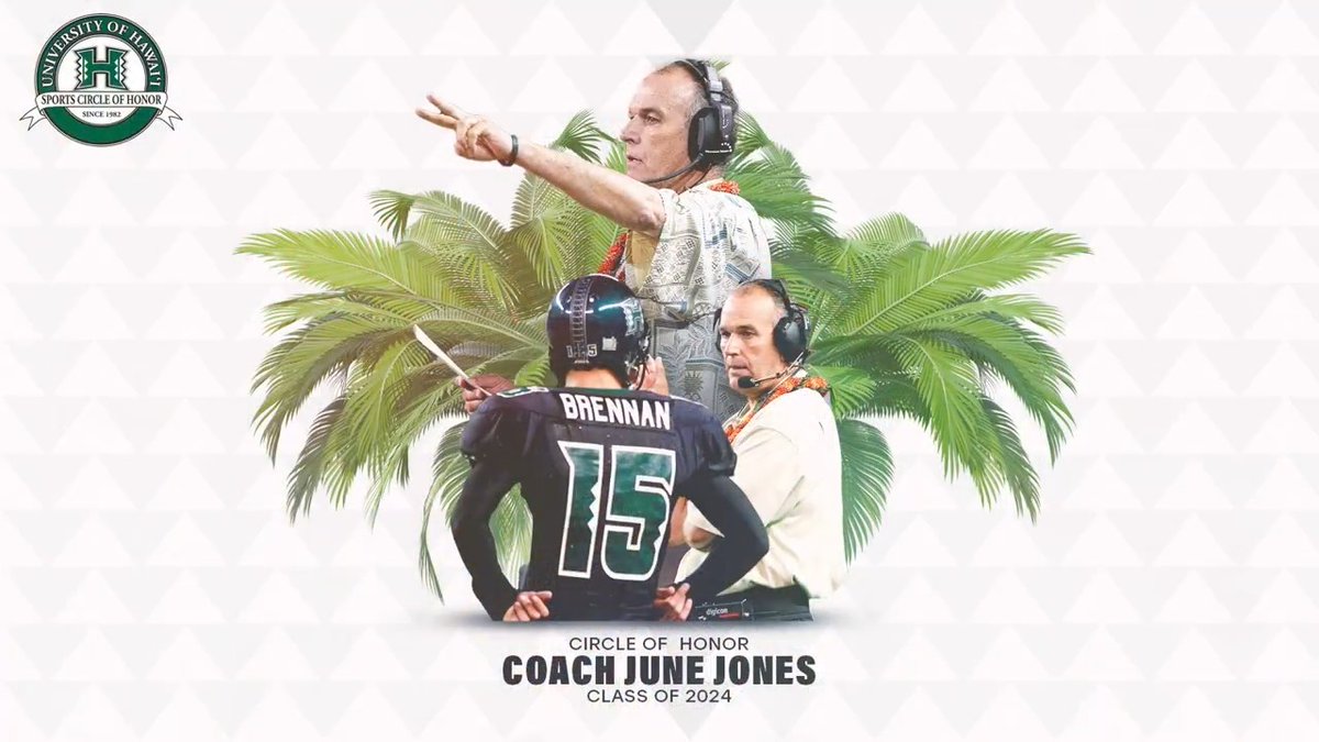 Honoring a legend. We're proud to announce coach June Jones as a member of the UH Sports Circle of Honor Class of 2024! #GoBows