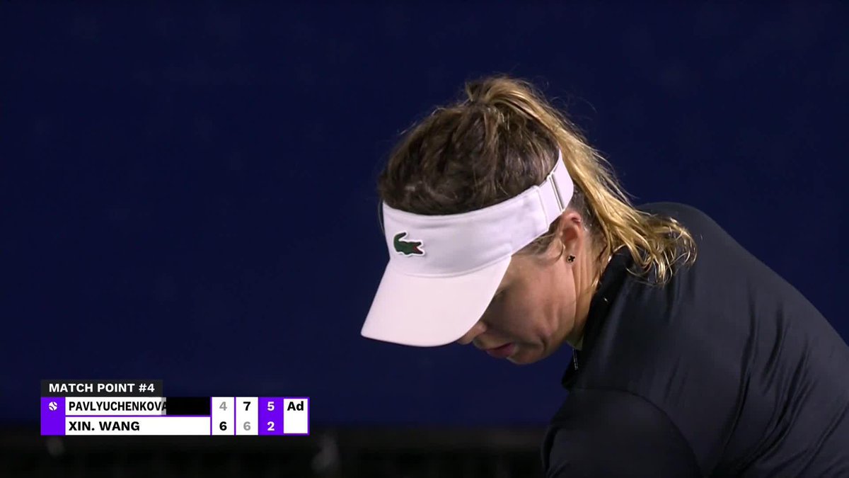 finding a WAY 👏👏👏 Anastasia Pavlyuchenkova defeats Xinyu in three sets 4-6. 7-6(5), 6-2 and secures the last spot in the final eight. #SanDiegoOpen