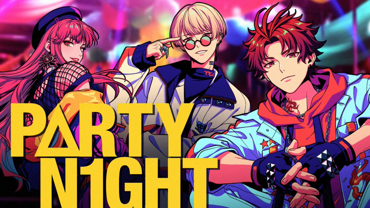 ◤ 𝐀𝐍𝐓𝐇𝐄𝐌 ⠀#BAE 新曲MV公開🔥◢ 『P△RTY N1GHT』 朱雀野アレン(CV:#梶原岳人) 燕夏準(CV:#村瀬歩) アン・フォークナー(CV:#96猫) ▶フル視聴はYouTubeへ✨ #パラライ #パラライ新曲フルMV9本公開