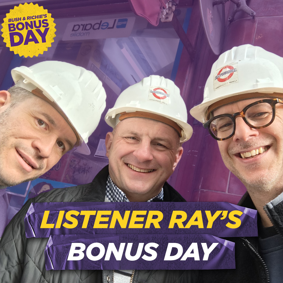 To celebrate the leap year #BonusDay, Bush & Richie treated listener Ray to the one thing he's aways wanted to do... Explore the hidden tunnels of the London Underground 🚊 Andy Bush | RICHIE FIRTH | London Transport Museum