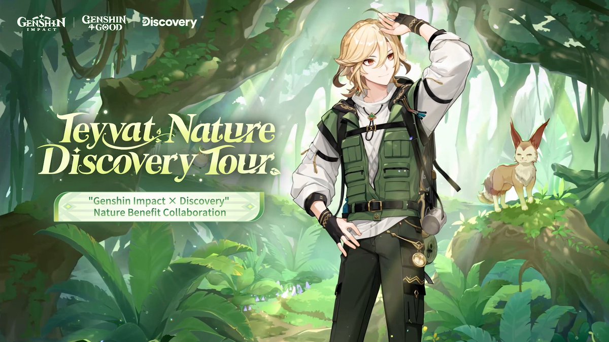 "Genshin Impact X Discovery" Nature Benefit Collaboration Has Begun! How do you imagine the snowy mountains, ocean, forest, coral reef, and desert would sound? Share your thoughts, and we'll show you their voices. #TeyvatDiscovery #Genshin4Good #GenshinImpact