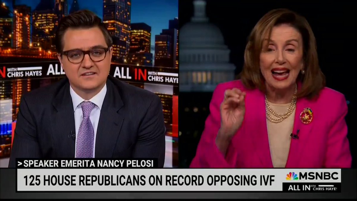 Speaker Emerita Pelosi: Only eight Republicans in the House voted for women to have a right to contraception. That means 195 of them voted to say women shouldn't have a right to contraception
