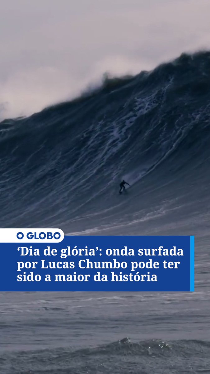Onda surfada por Lucas Chumbo pode ter sido a maior da história: ‘Dia de glória’