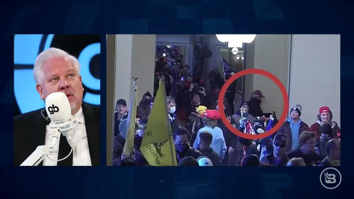 The House has released footage to Blaze Media of @TPC4USA in the Capitol on Jan. 6. In the five minutes we saw, there is no "disorderly and disruptive conduct" or "parading, demonstrating, or picketing." Just journalism. Wake up, America. Biden's FBI ARRESTED him for this.