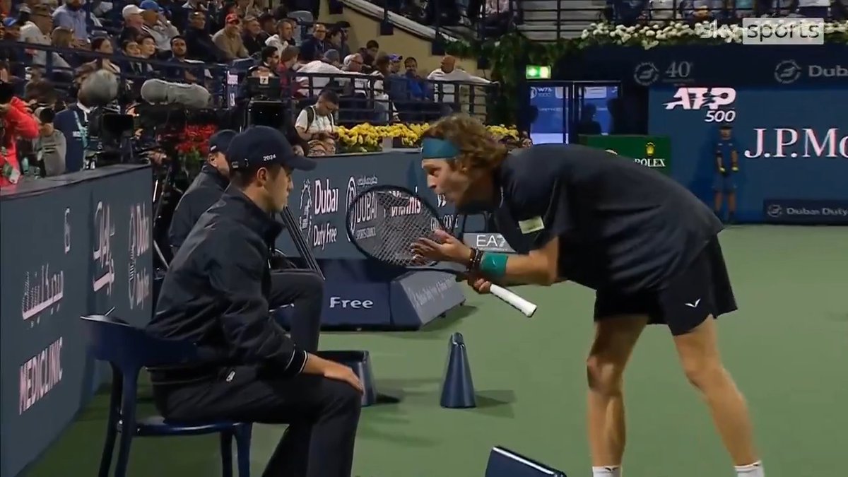 "I am in shock!" Andrey Rublev was disqualified for screaming in a line judge's face 😮