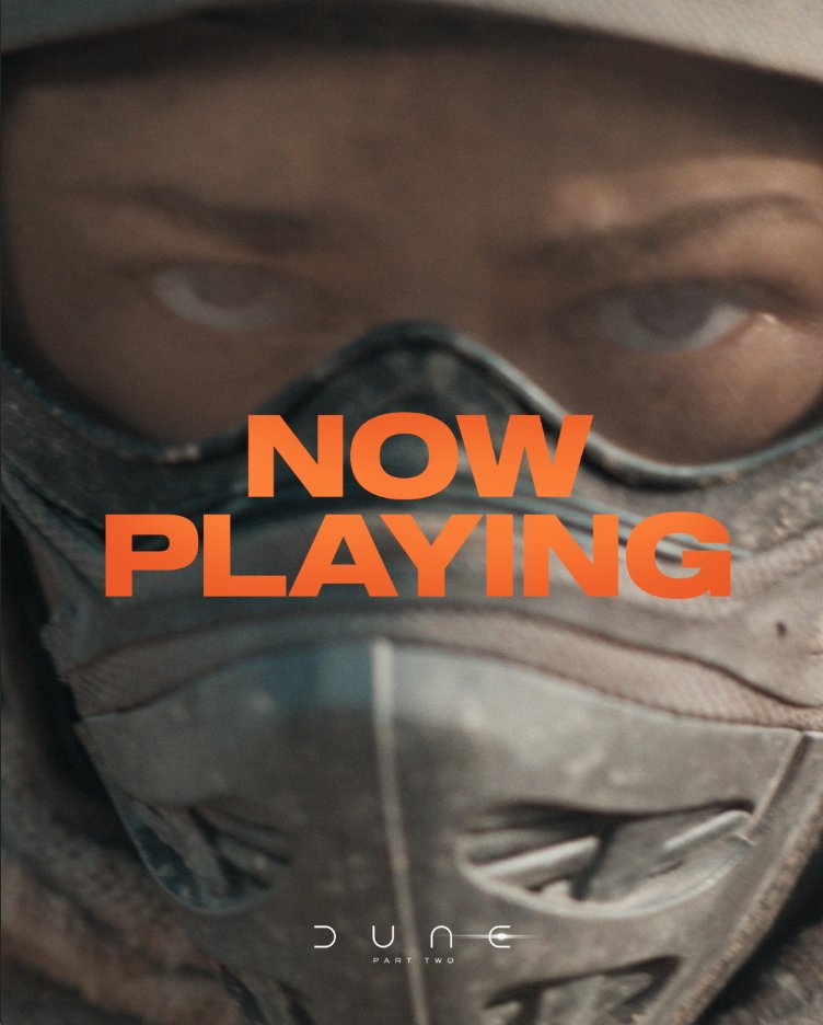 #DuneMovie is HERE. You do not want to miss it. Now playing only in theaters. Get tickets today.