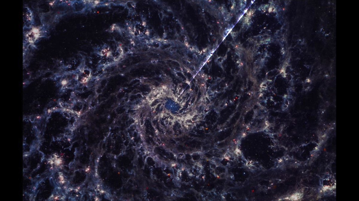 Hearing is believing. 👂 Sonification is a process that translates visual data into sound. Listen to Webb’s image of galaxy M74: Its large, medium and small features are represented by low, medium and high pitches, respectively, with the brightest stars heard as percussion.