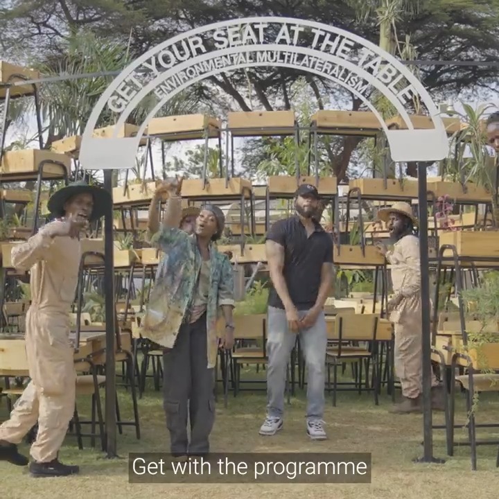 🎤 And that’s a rap on #UNEA6! fridaamani EAGLE🦅…. and Dex.McBean close a week of critical, much-needed environmental negotiations on a high note. Here’s to making a difference #ForPeopleForPlanet, one beat at a time.