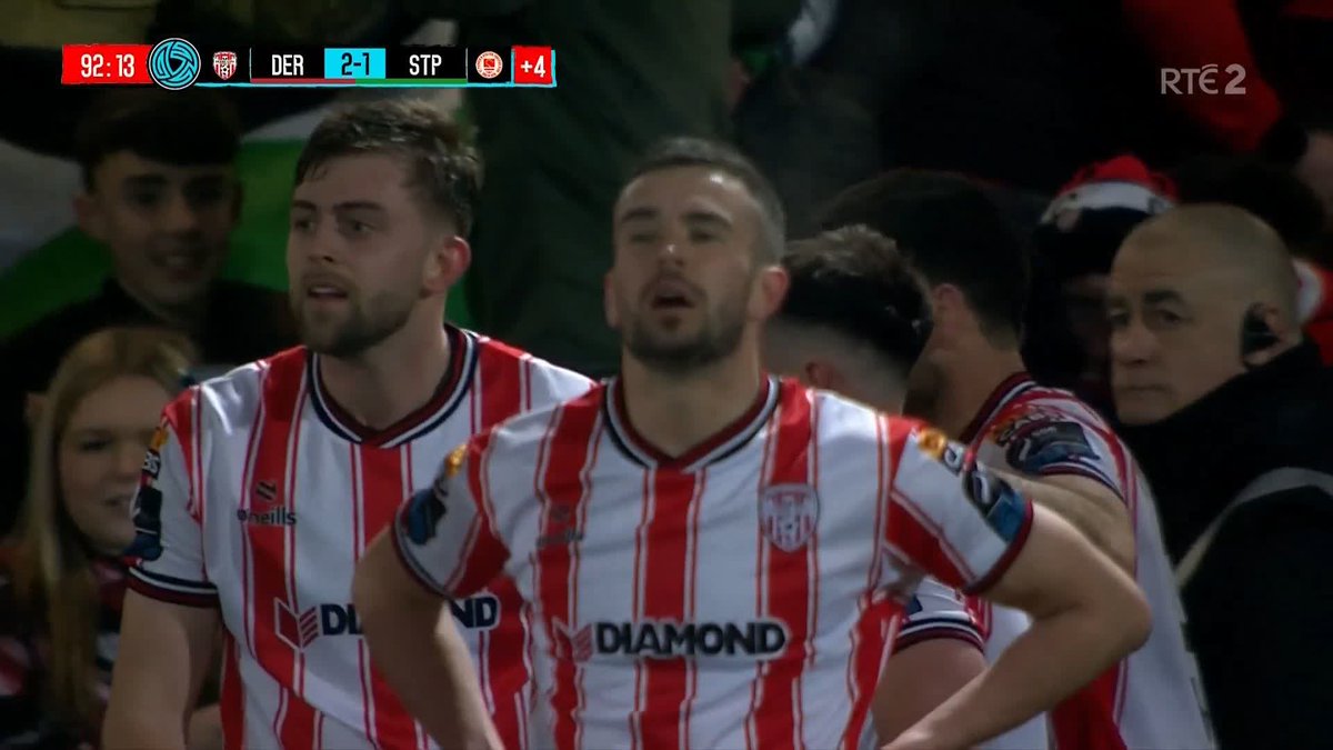 🎥 | Big scenes in Derry as Danny Mullen wins the game late on! And how about the dummy in the build-up? 😍 #LOITV | #DERPAT