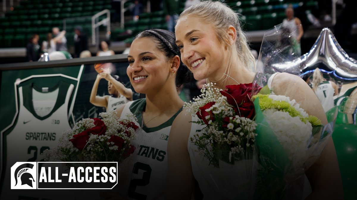 Thank you Spartan Nation for making our seniors last home game a memorable one last night! AND thank you for helping us to a 13-2 record at the Breslin this year💪 #GoGreen