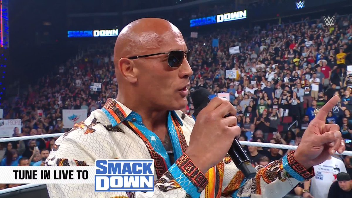 .Dwayne Johnson is UNHINGED tonight 😱 #SmackDown