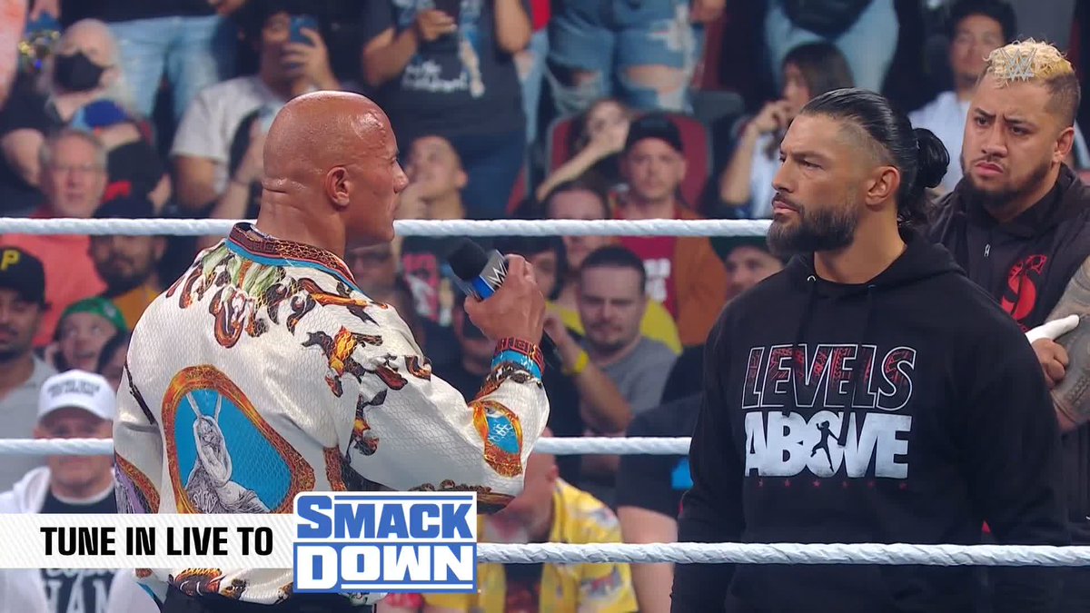"Roman Reigns... I acknowledge you as my Tribal Chief" Dwayne Johnson just acknowledged Roman Reigns 🤯 #SmackDown