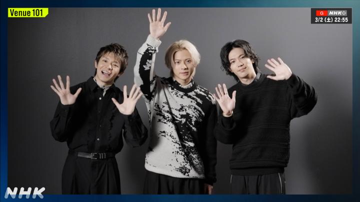 📢きょう22:55~ #Venue101 生放送⚡ 🐐#Number_i からメッセージ🐐 #GOAT を生放送で初披露🎉 圧巻のパフォーマンスを瞬きせずに見てください🥰 #ストロベリーにハマっている紫耀くん🍓 #初パフォーマンスを甘がみしちゃう岸くん🍚 #刈り上げが伸びてきた神くん💇 #個性豊かすぎるNumber_i🐐🐐🐐