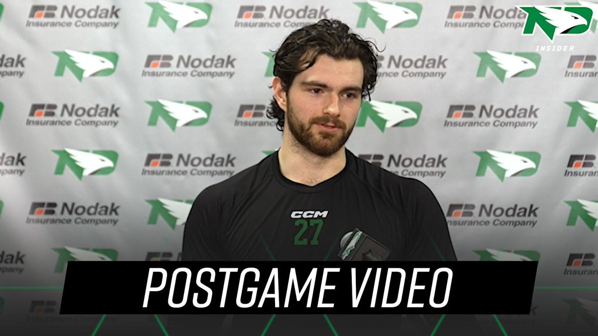 Forward Louis Jamernik V talks about the big win over WMU and closing out the series tomorrow #UNDproud | #LGH