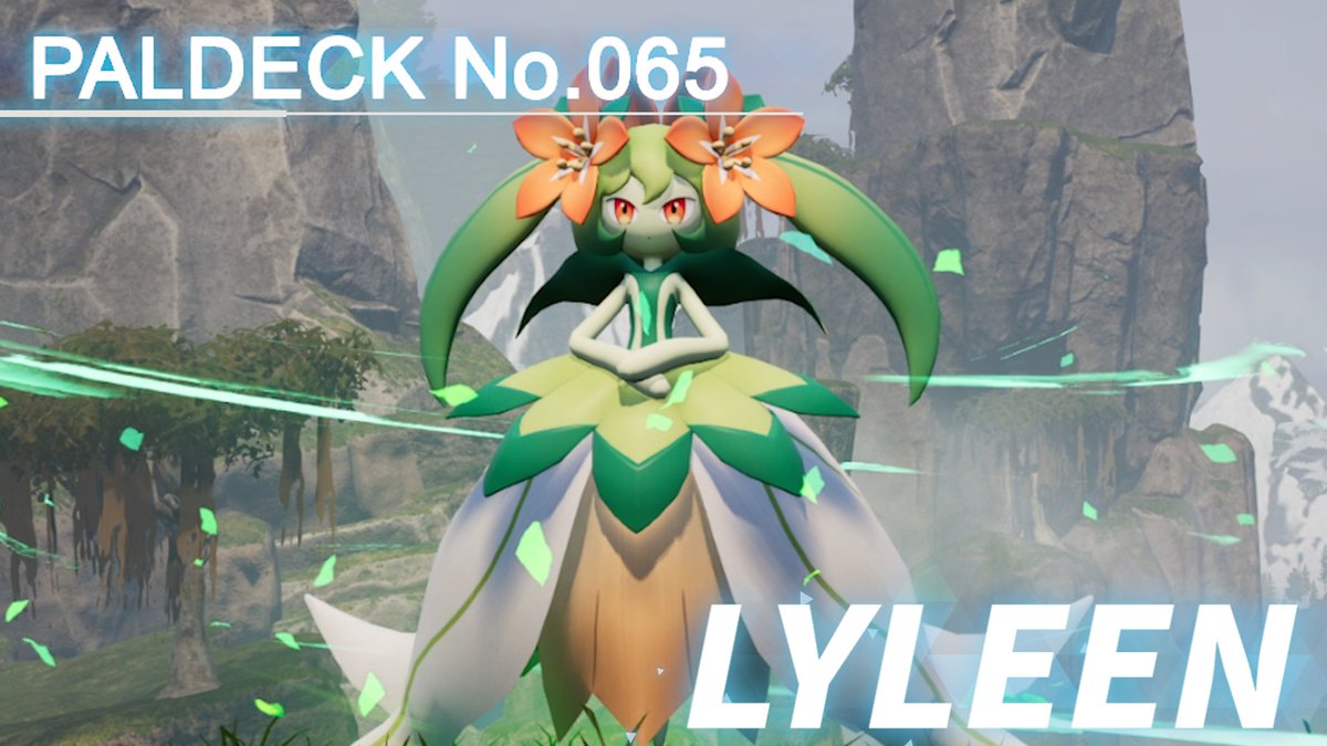 #Paldeck released! #Paldeck entry No. 065 is LYLEEN a kind-hearted pal who is said to take care of young pals who have lost their parents. Full Ver #Palworld #Pocketpair #STEAM