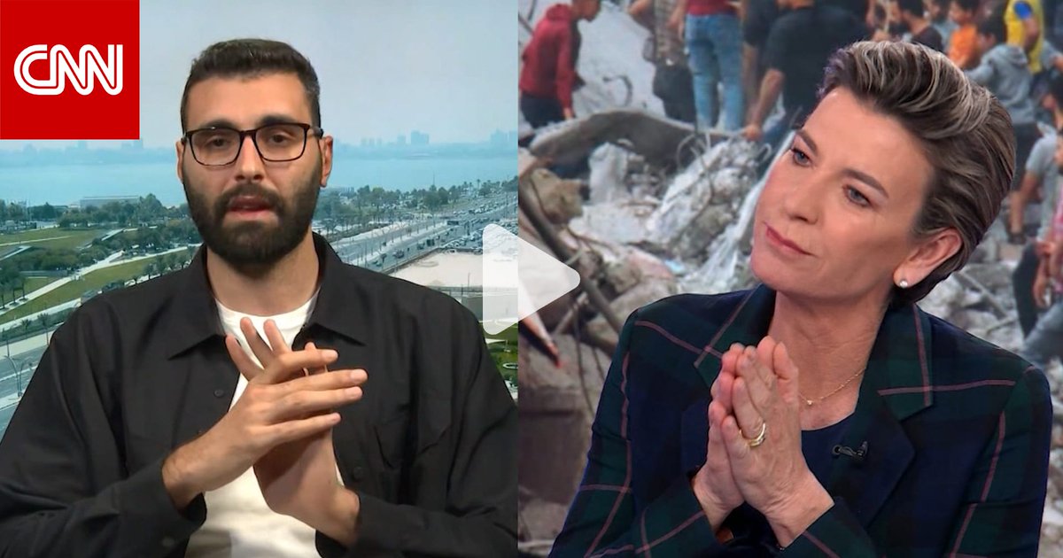 مذيعة CNN للمصور الفلسطيني معتز عزايزة: هل خذل العالم #غزة؟ شاهد كيف رد Becky Anderson @azaizamotaz9