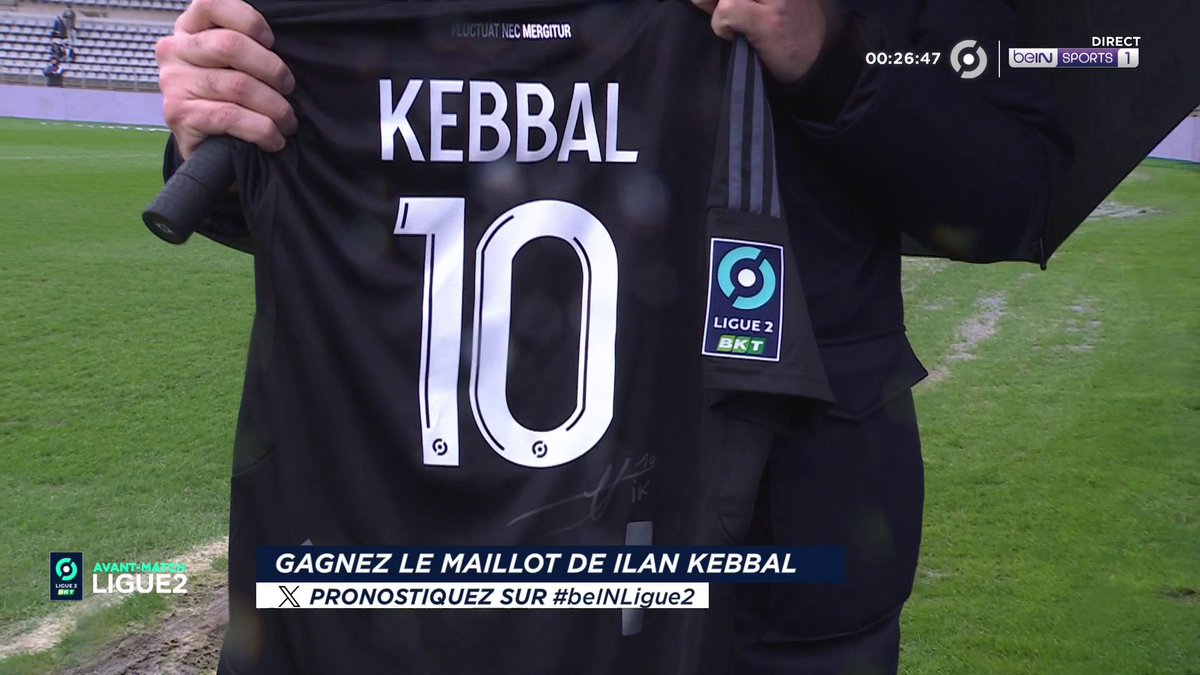 [🎁CONCOURS] ⚽️#beINLIGUE2 🔮 Donnez votre pronostic pour #PFCASSE via #beINLIGUE2 👕 Le maillot dédicacé d' Ilan Kebbal à gagner ! 👉 Follow beIN SPORTS pour jouer