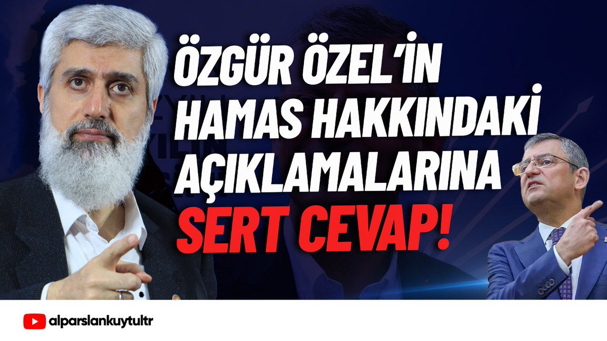 CHP Genel Başkanı Özgür Özel'in bir kez daha Hamas’ı terörizmle suçlaması ve İsrail’in saldırılarına ise “orantısız güç!” demesi hakkında: İsrail resmen katliam ve soykırım yapıyor. Buna “orantısız güç!” demek “ben bu zulümden rahatsız değilim, hoş görüyorum” demektir.