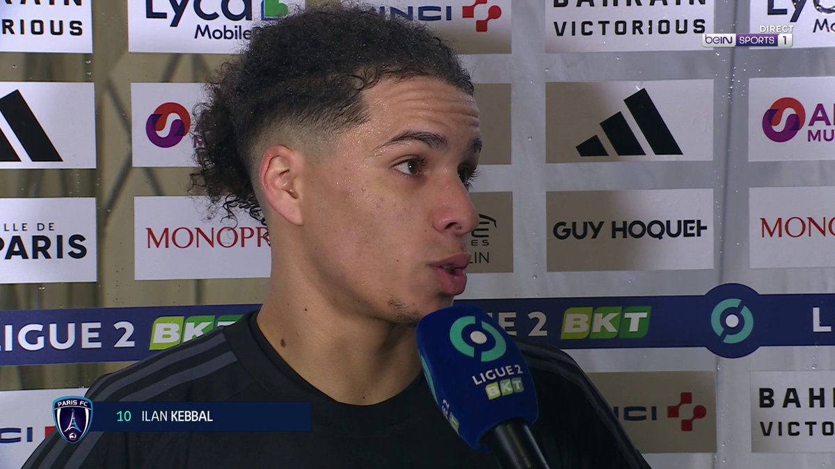 #beINLigue2 🎙️ Ilan Kebbal (Paris FC) : "Le terrain est catastrophique pour un match de cette envergure"