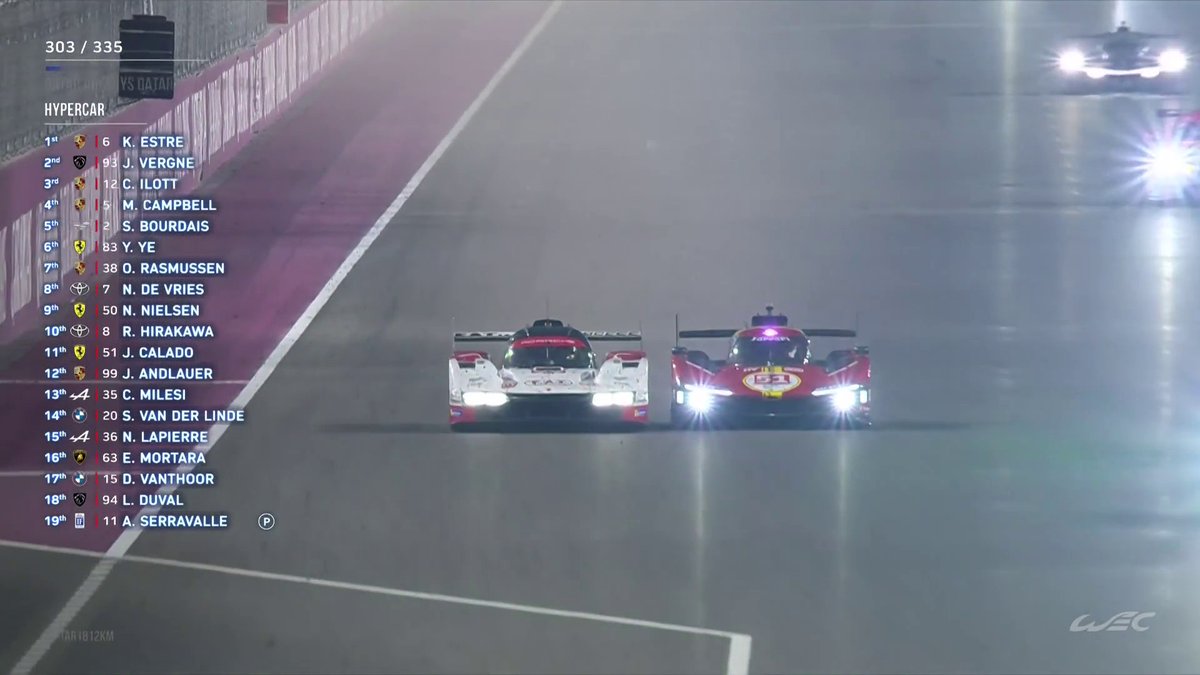 No fear. 💪🏻 A brave and brilliant move from julien andlauer for his first hypercar race in the #WEC. Watch LIVE on #Qatar1812KM Proton Competition
